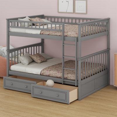 Bunk Bed With Drawers, Convertible Beds by Harriet Bee