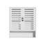 Andis Bamboo Bathroom Wall Storage Cabinet Organiser With Double Door