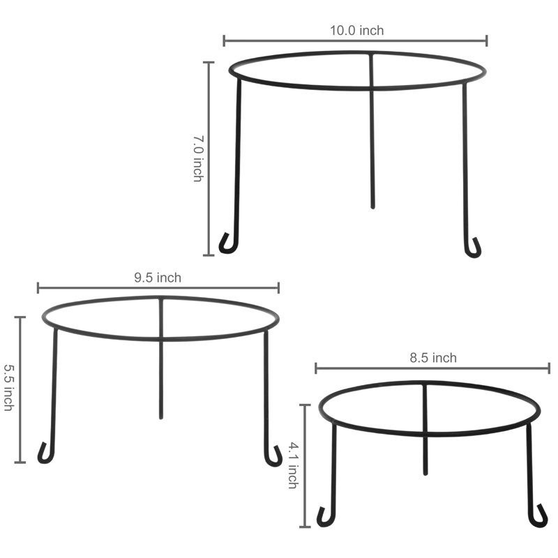 Kopris Pizza Pan Risers Racks Serving Set