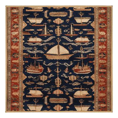 Tapis brun lavable à la machine