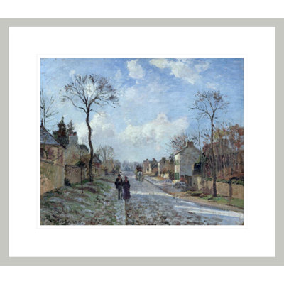 «The Road to Louveciennes» par Camille Pissarro, impression giclée sur cadre