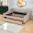 Timur Full Size 2 Drawers Upholstered Daybed Wood Slat Support-1782628331