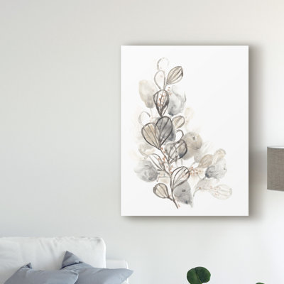 « neutral botanique ii », reproduction de peinture à l’aquarelle sur toile tendue