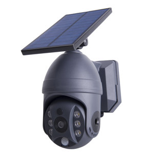 LED Solar Außenwandleuchte "Moho" Mit Bewegungsmelder Und Security-Kamera- Attra