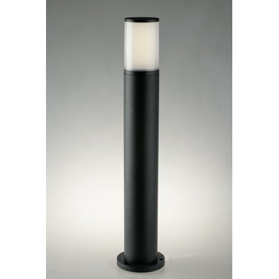 Dark Grey Integrated LED Metal Bollard Light