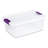 Sterilite 15 Qt. Plastic Stackable Storage Container with Lid, Clear (12 Pack) 