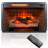 60" Electric Fireplace Tv Stand - Jasmine White. /Ul , 5000 /H Heat Output, Adjustable Flame Colors, Easy Assembly 60 Inch Cabinet Realistic Resin Logs, Heat, Overheat Protection, Remote Operated
