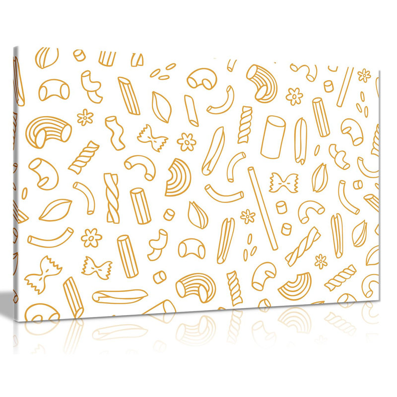 Pop Art Italian Pasta - Wrapped Canvas Print, 41cm H x 61cm W