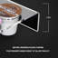 Plateau transparent pour dosettes de café K-Cup pour 35 dosettes, comptoir ou tiroir pour la cuisine et le bureau