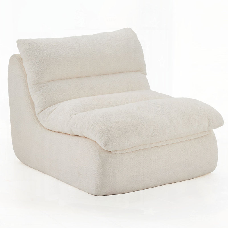Fauteuil moderne avec assise moelleuse, Beige