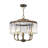 Caroline 5 - Light Steel Dimmable Lantern Chandelier