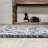 Deronte Vintage Filigree Textured Weave Blue/Cream Indoor/Outdoor Rug-299644406