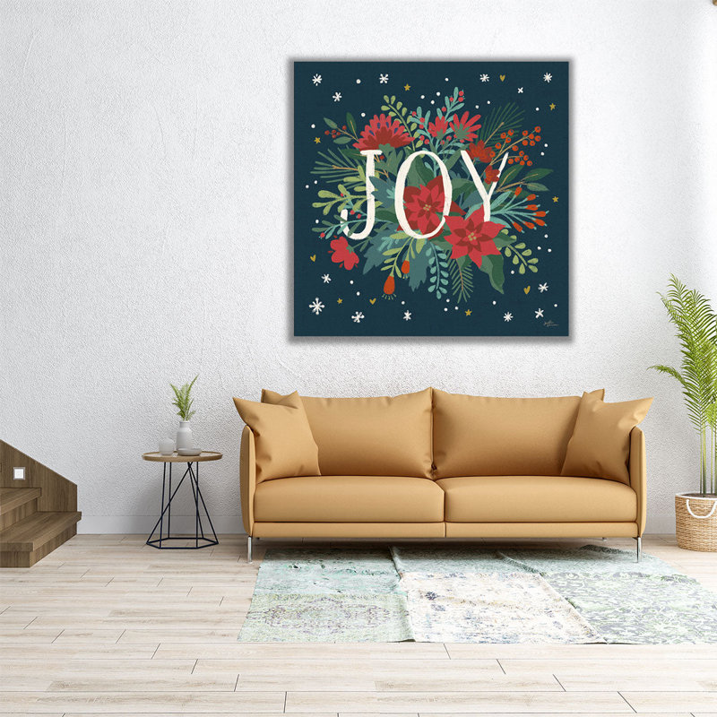 «Christmas Bloom VI», reproduction d'art sur toile, H 12 po x l 12 po