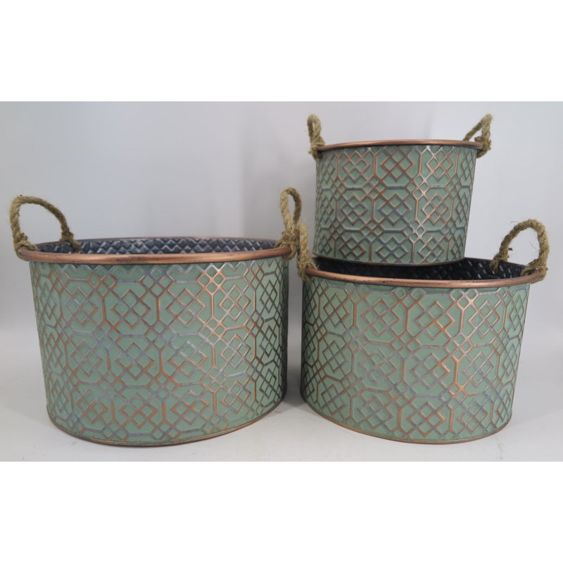 Indianapolis Metal Cachepot