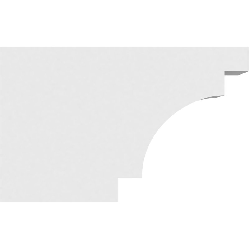 5"W x 10"H x 16"L Standard Mediterranean Architectural Grade PVC Rafter Tail, 10"H x 5"W x 16"D