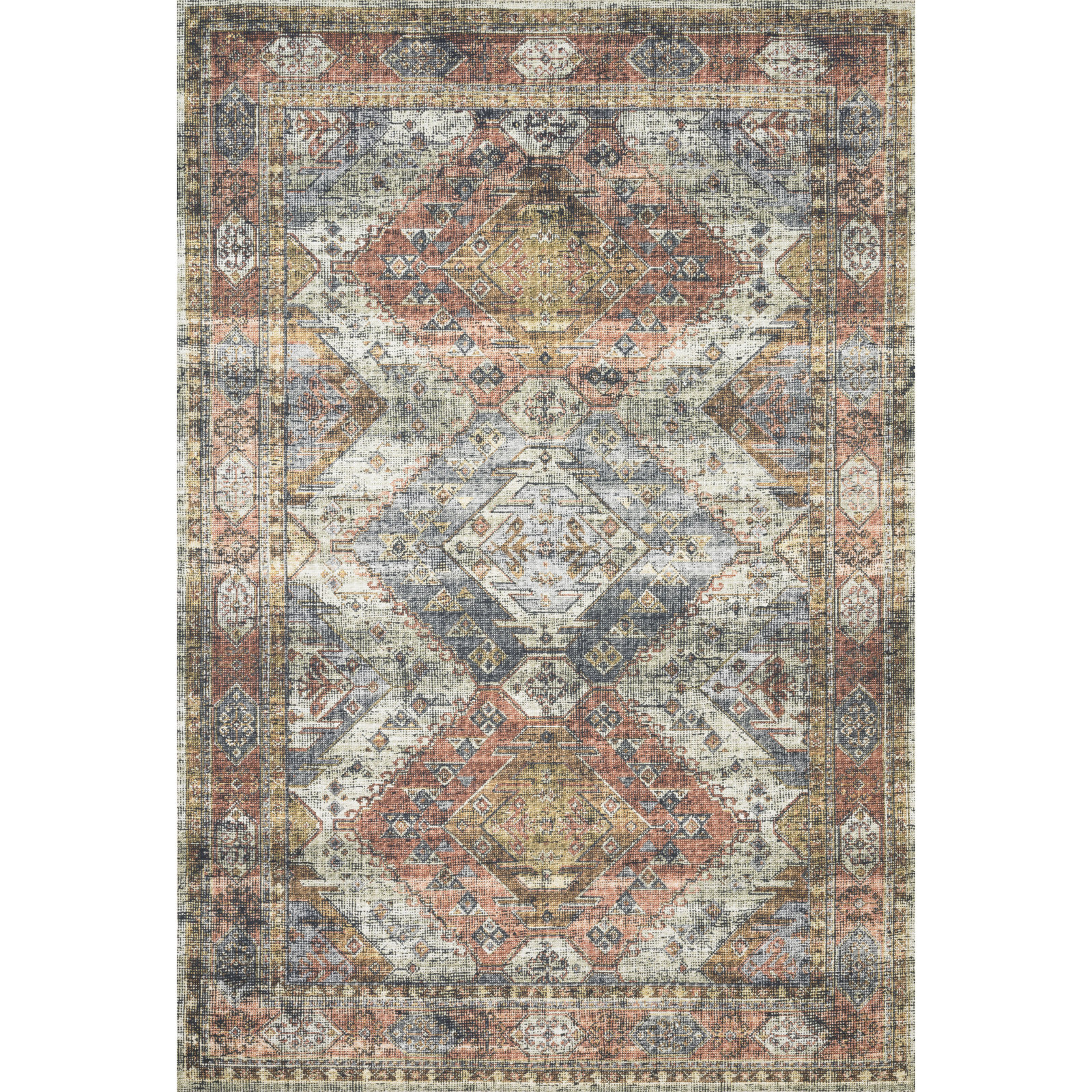 Gelo Apricot Mist Oriental Rug, Rectangle 2'3" x 3'9"