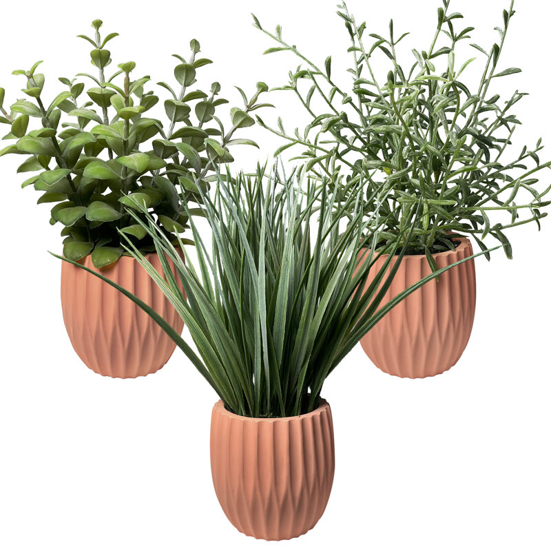 Herb Artificial Plants in Pots