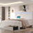 Upholstered Bed Frame with Adjustable Charged LED Headboard and Storage Drawers-74603264-67622389