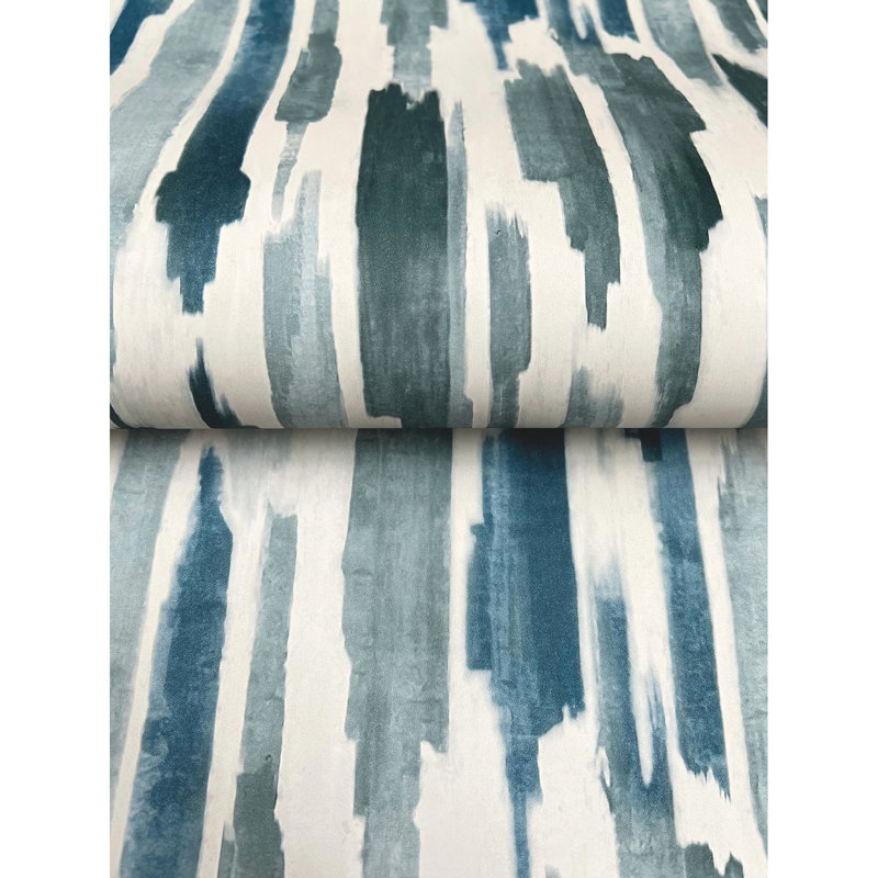 Pluie Unpasted Modern Roll, Ocean