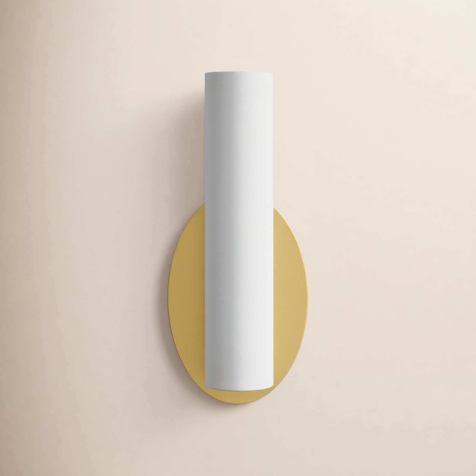 Delphine Single Light Dimmable Flush Mount Sconce, Satin Brass