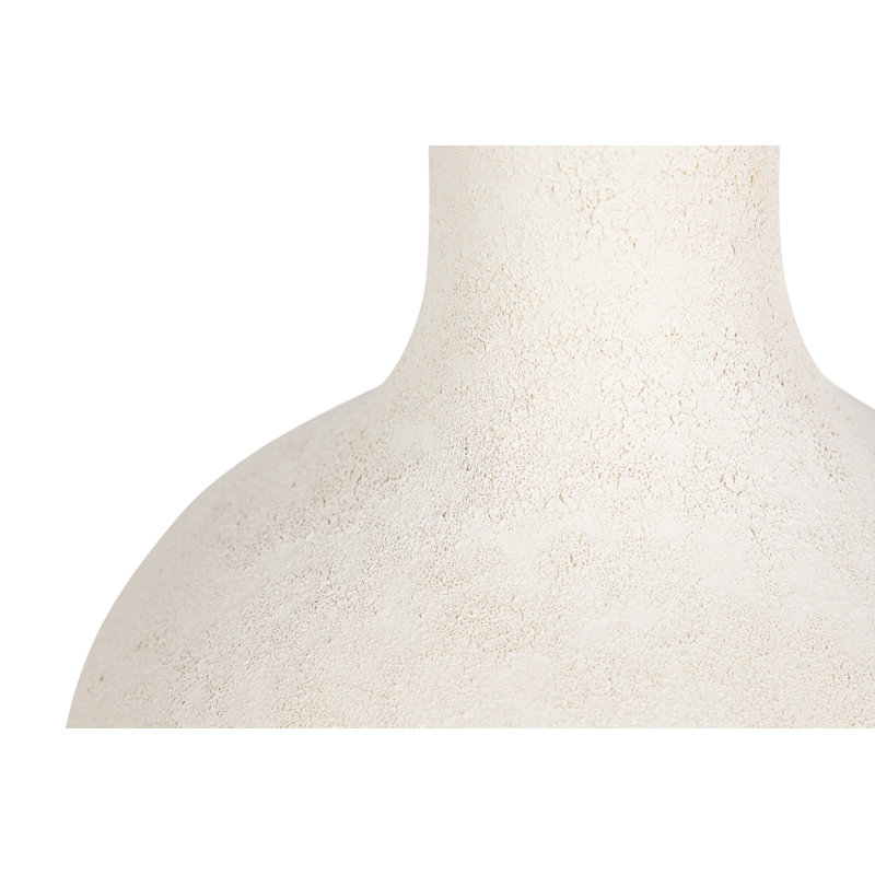 CERAMIC VASE, Beige, overall height- 35cm