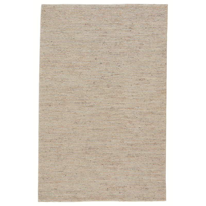 Tapis brun clair / argenté tissé à la main Caitlin, Rectangle 9 pi x 12 pi