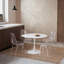 Ensemble de salle à manger 5 pièces pour cuisine ou bar à la maison - table en marbre blanc et 4 chaises, plateau de table compact de 27,96 pouces