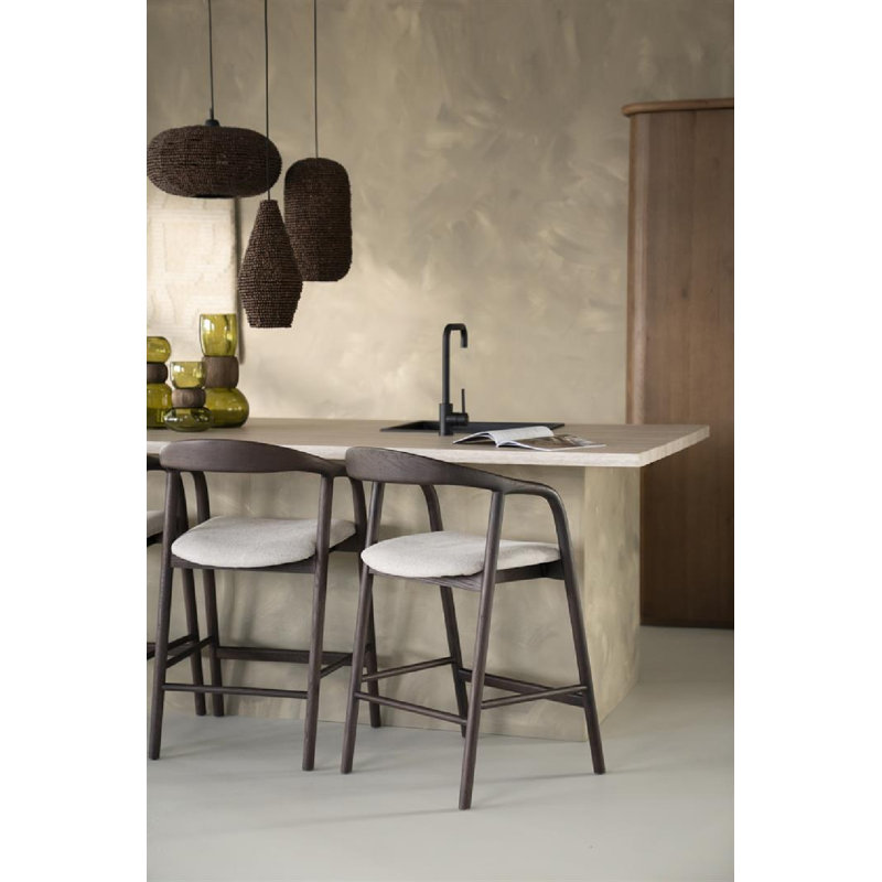 Rayven Barstool High, Walnut, Counter Stool (26" Seat Height)