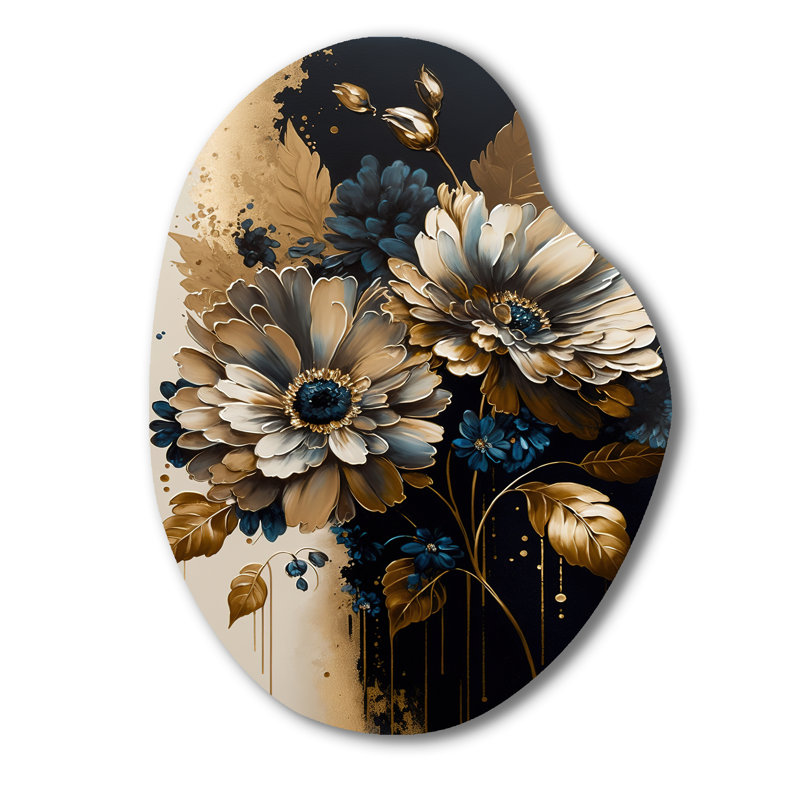 Ellsworth - décoration murale irrégulière en forme de poire marguerite, H 38 po x l 28 po x P 1 po