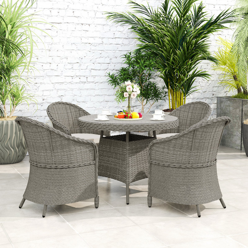 Round 5 - Piece 4 - Persson 102Cm L Outdoor Table Set