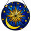 Vitrail 12 "H Star Moon-2028132107