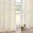 Carthamus Polyester Linen like Textured Gromments Curtain Pair-1878458524-1878164772
