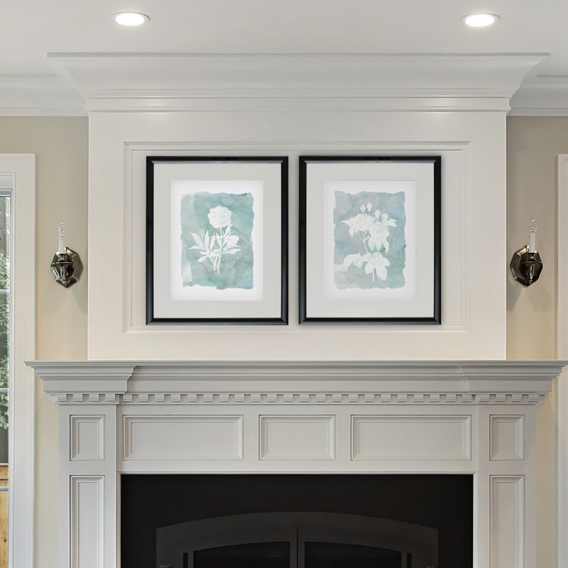 «Silhouette Botanical I», ensemble de 2 reproductions d'impressions encadrées