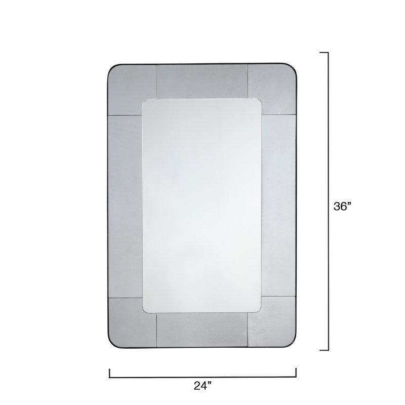 Elemental Antique Mercury Glass Wall Mirror, Small