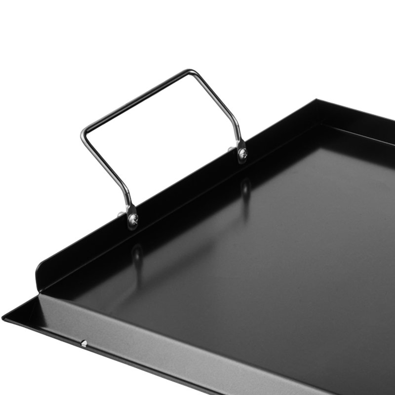 Plaque de cuisson universelle en acier au carbone 24 x 16 po pour barbecue, enduite, 500 de chaleur, plaque chauffante, plaque de cuisson avec revêtement, résistance, grande surface de cuisson