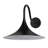 1-Light spray painted black dimmable wrought iron wall lamp