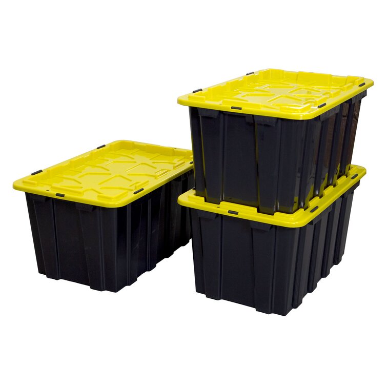 Juggernaut Storage Heavy Duty Stackable Plastic Crate Set & Reviews