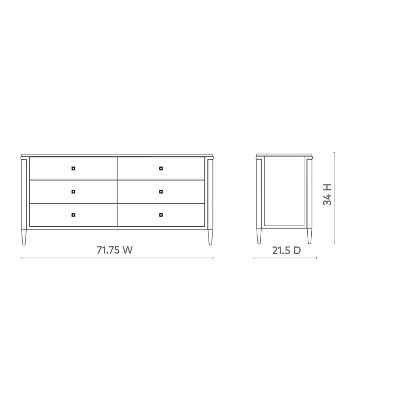 Kingston 6 - Drawer Dresser