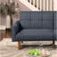 Canapé modulaire en chenille de 134 po x 66 po, ensemble de canapé en forme de U avec coussins doubles, canapé-lit à 6 places avec repose-pieds