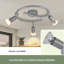 LED Ceiling Spotlight Swiveling GU10 3 Flame Ceiling Spots Industrial Living Room-888449486