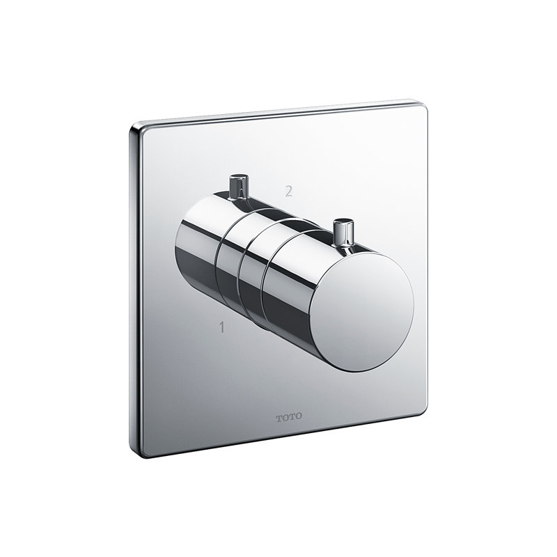 TOTO® Square Three-Way Diverter Shower Trim, Polished Chrome