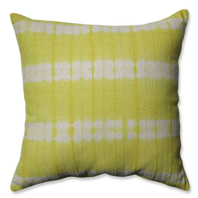 Embroidered Cotton Reversible Throw Pillow