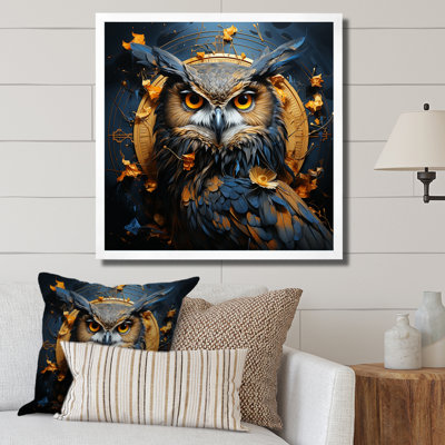 Nocturnal Owl Portrait I - Art mural animal hibou