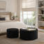 Ensemble de 2 poufs cylindriques rembourrés-1815984017-1815984022