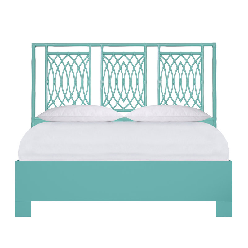 Haskins Standard Bed, Green/Teal, King