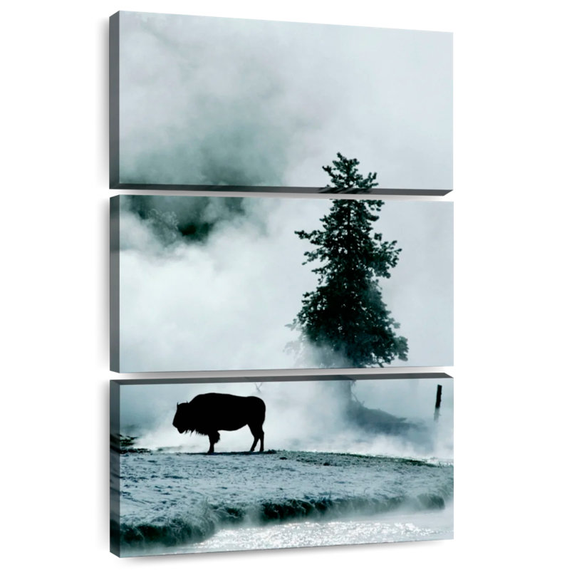 Brampt Buffalo Mist Silhouette, 38" H x 24" W