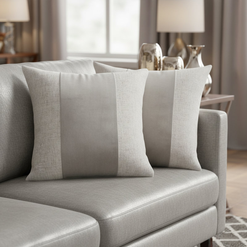 Baldwin Linen Square Pillow Cover & Insert, Cream