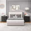 Abdülsamet Modern Wooden Nightstand with 3 Drawers-1239995920