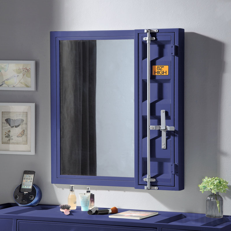 Miroir d'appoint, Bleu