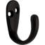 Crochets muraux en laiton noir mat Franklin (paquet de 10)